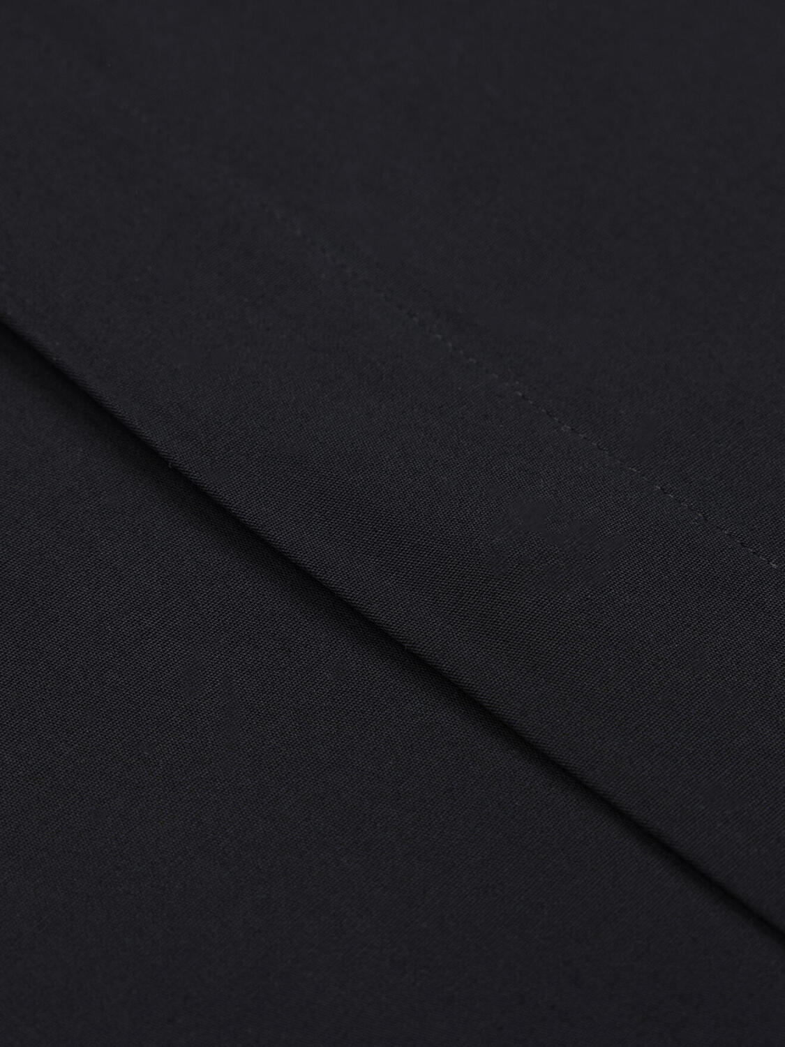 Poplin shirt - Black - Hidden Placket