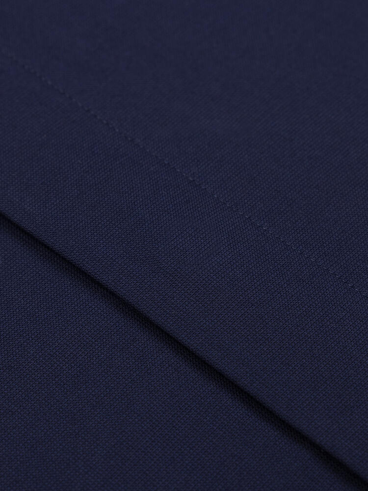 Alban slim fit shirt with hidden throat - Navy