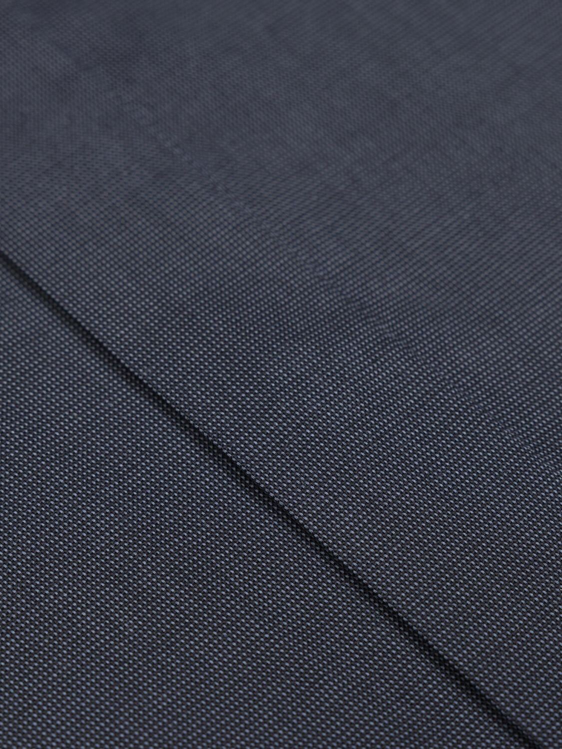 Bob antraciet micro-oxford Slim fit overhemd - Verborgen keel