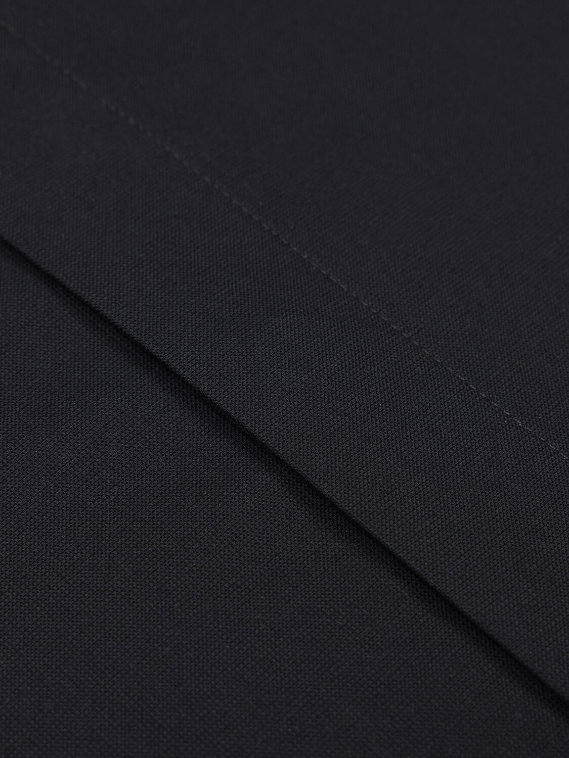 Ellis schwarz mikro-oxford Hemd - Slim Fit - Verdeckter Knopfleiste