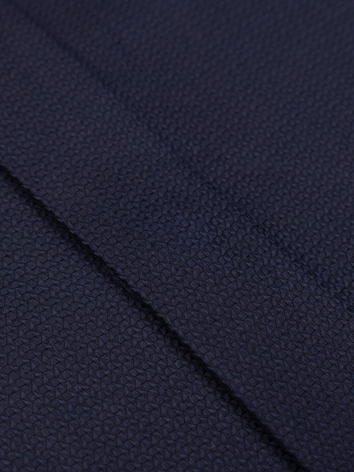 Chemise cintrée Horace texturée marine - Gorge Cachée