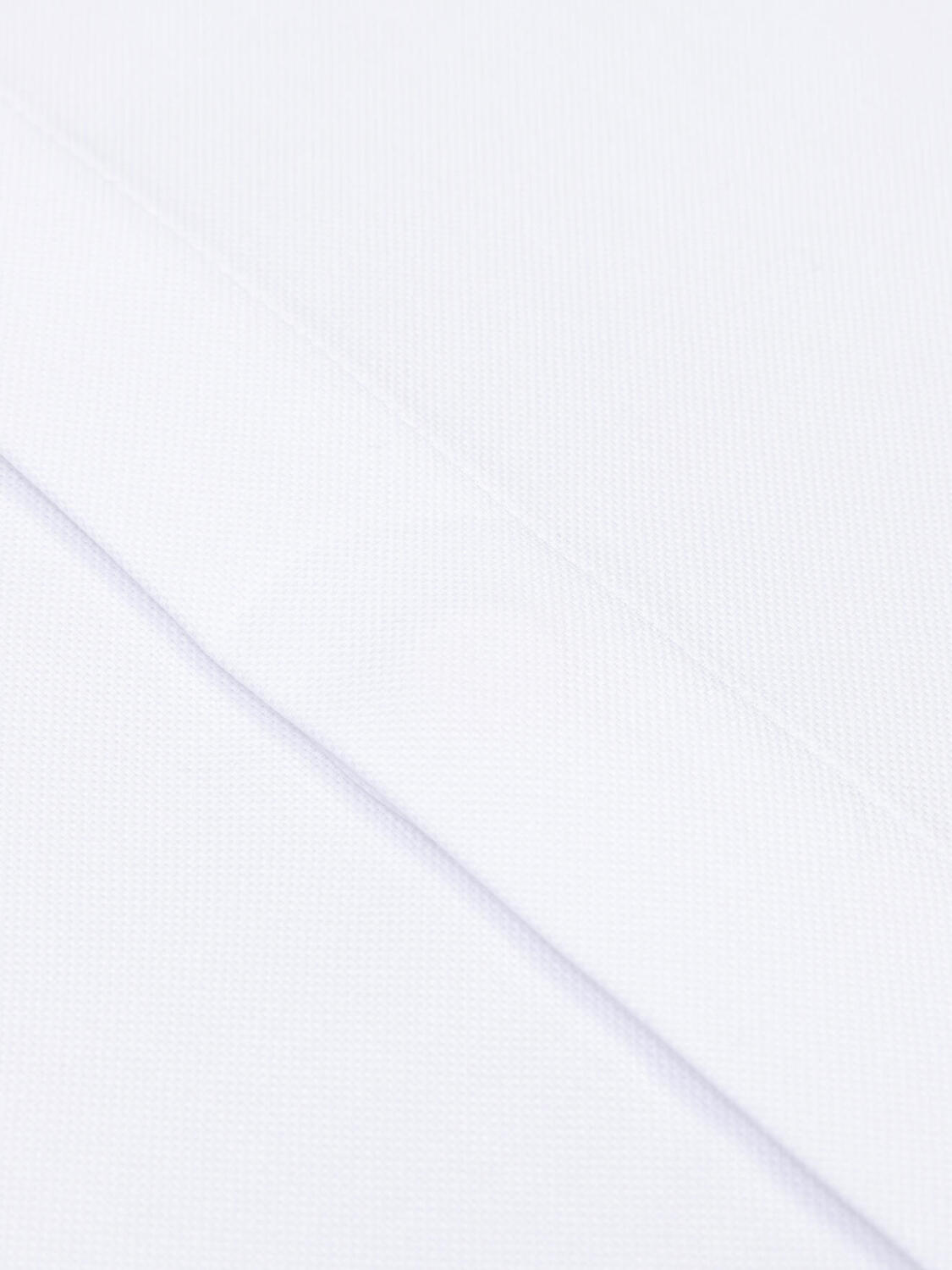 OxfordTailliertes Hemd wei&szlig; - Verdeckte Knopfleiste