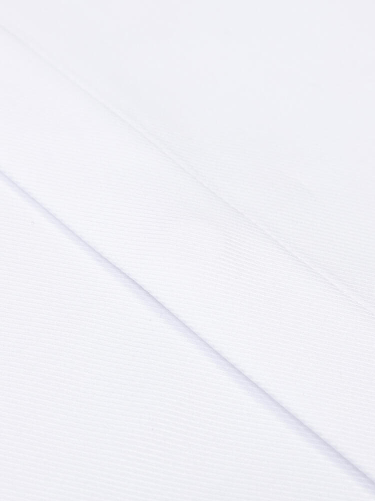 White twill slim fit shirt - Hidden Placket