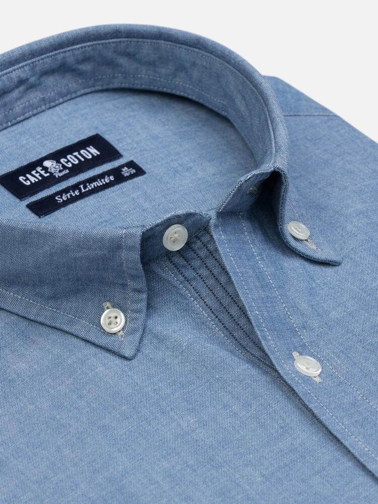 Chambray overhemd met knoopsluiting - Beperkte Editie