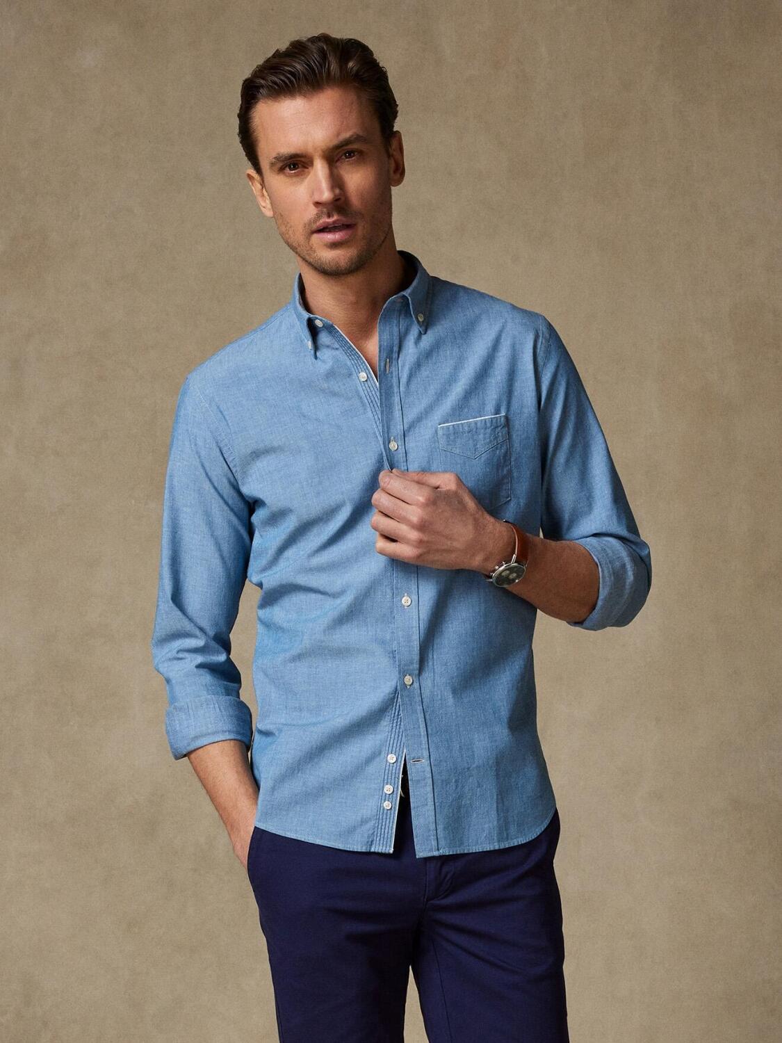 Chemise col boutonné en chambray - Série Limitée