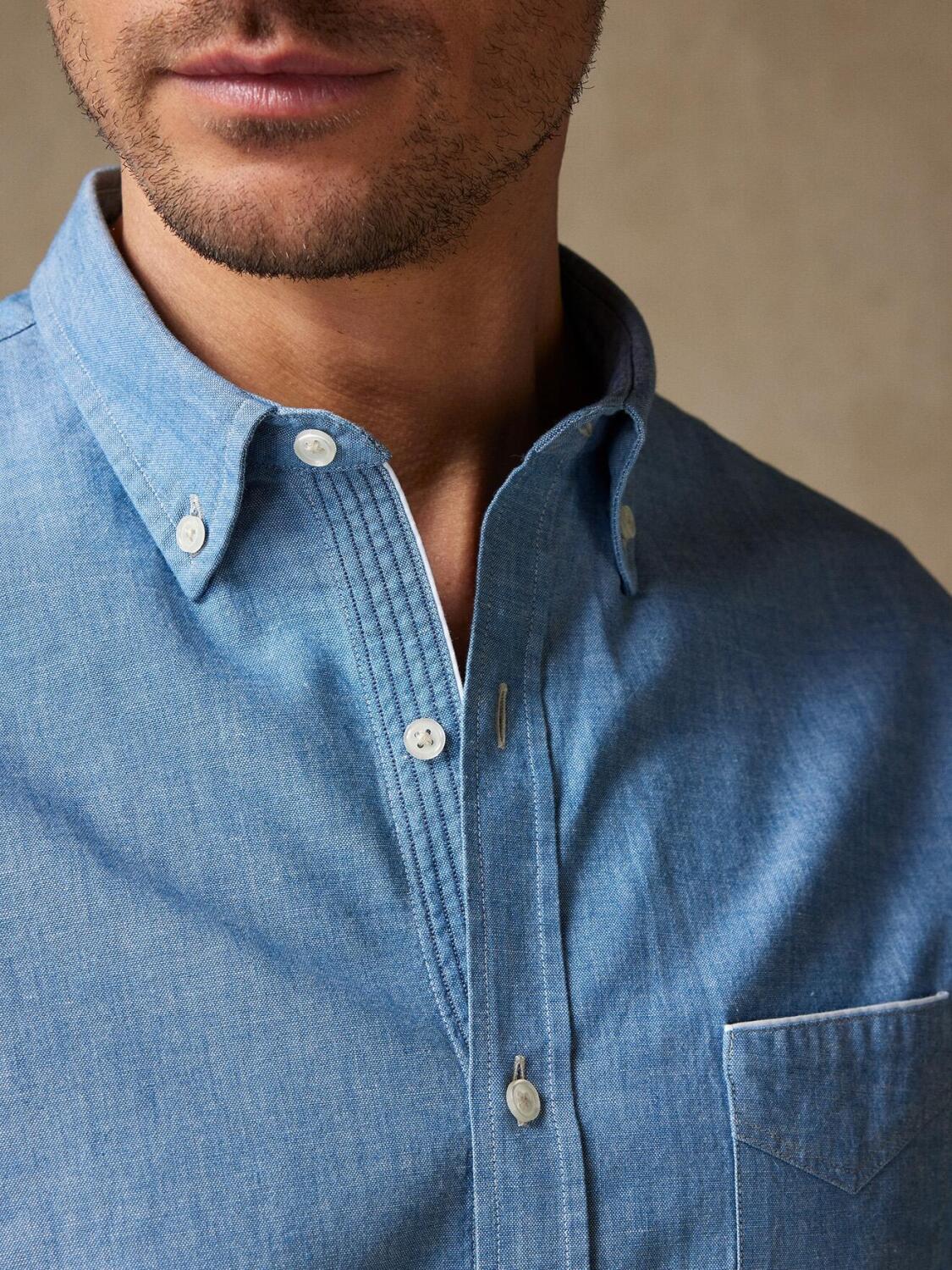 Chemise col boutonné en chambray - Série Limitée