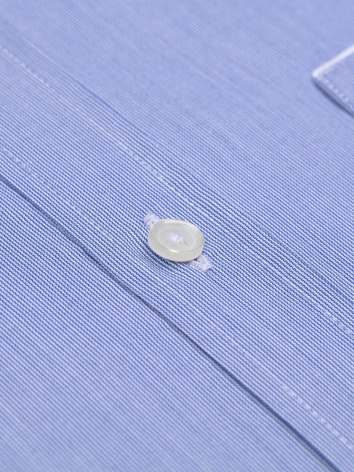 Chemise col boutonné en mille raies bleue - Série Limitée