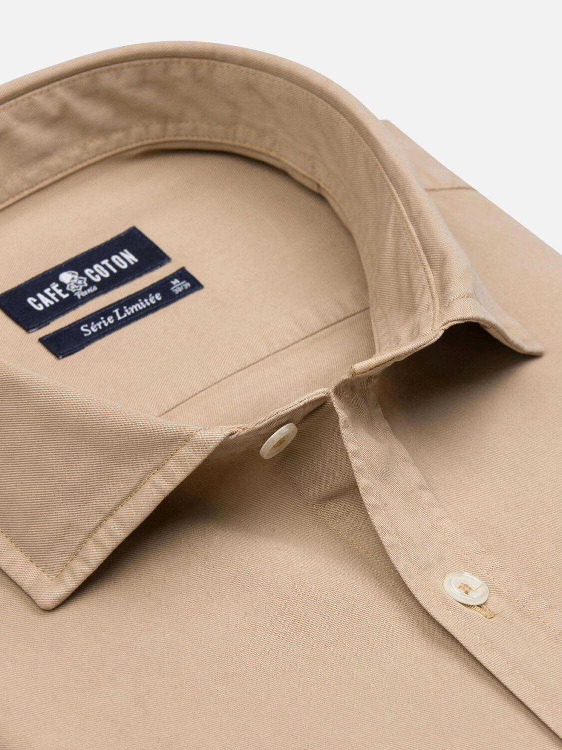 Camicia Scali in gabardine sabbia - Edizione limitata