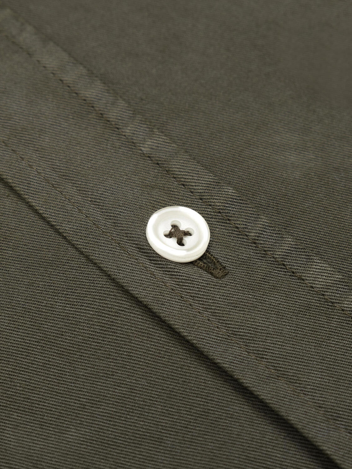 Scali shirt in kaki gabardine - Beperkte editie