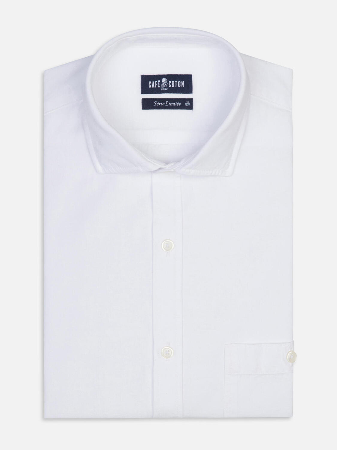 Chemise Garry en coton & lyocell off-white