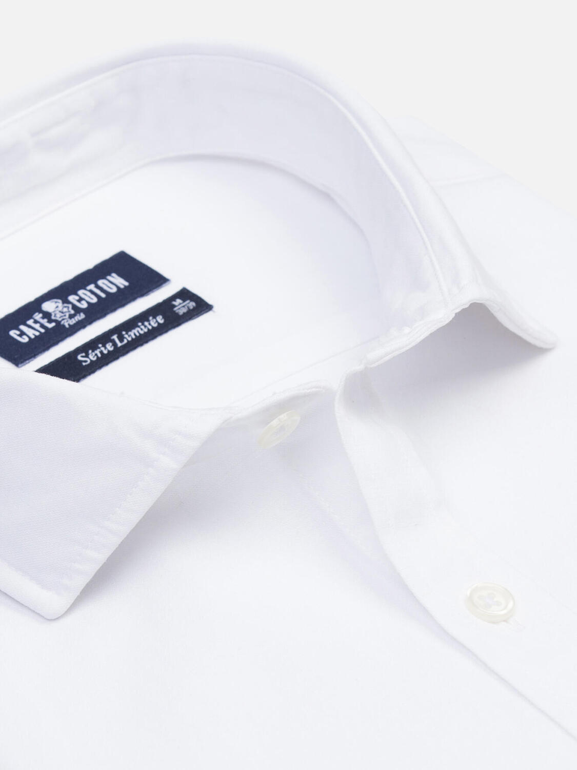 Chemise Garry en coton & lyocell off-white