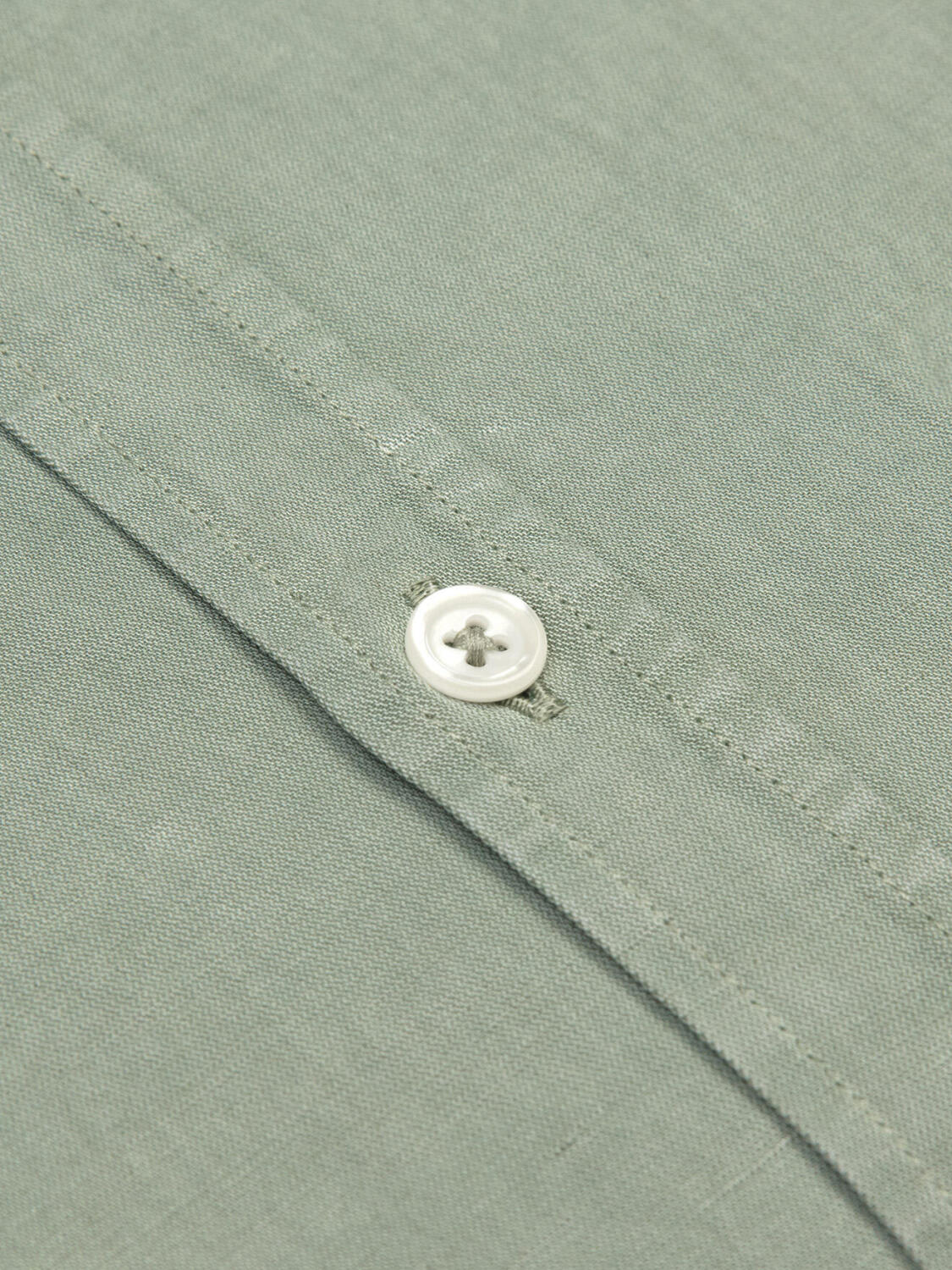 Garry-overhemd van katoen-lyocell celadon