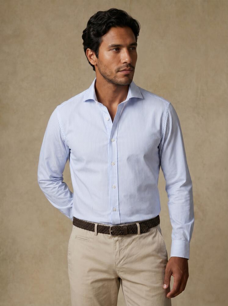 Chemise Albano &agrave; rayures ciel