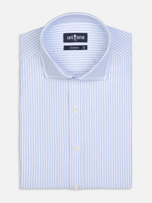 Camicia Albano a righe celesti