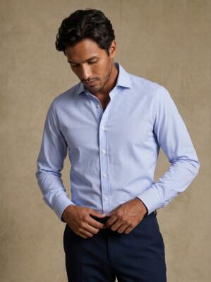 Alvren Sky Blue Striped Shirt