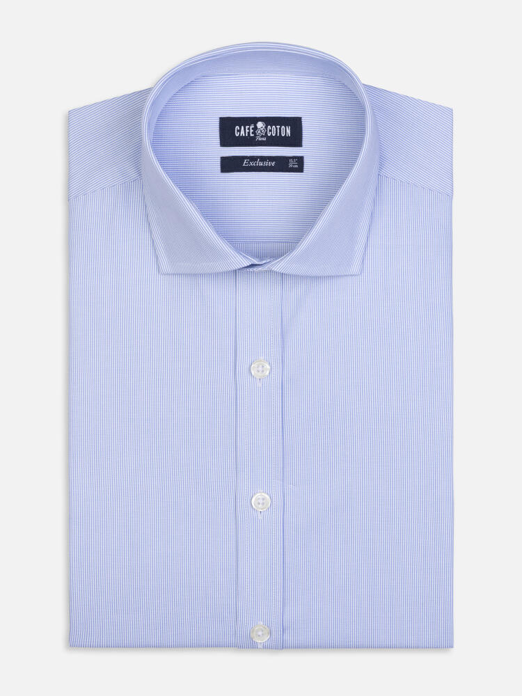 Alvren Gestreiftes Hemd Hellblau