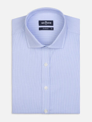 Alvren Sky Blue Striped Shirt