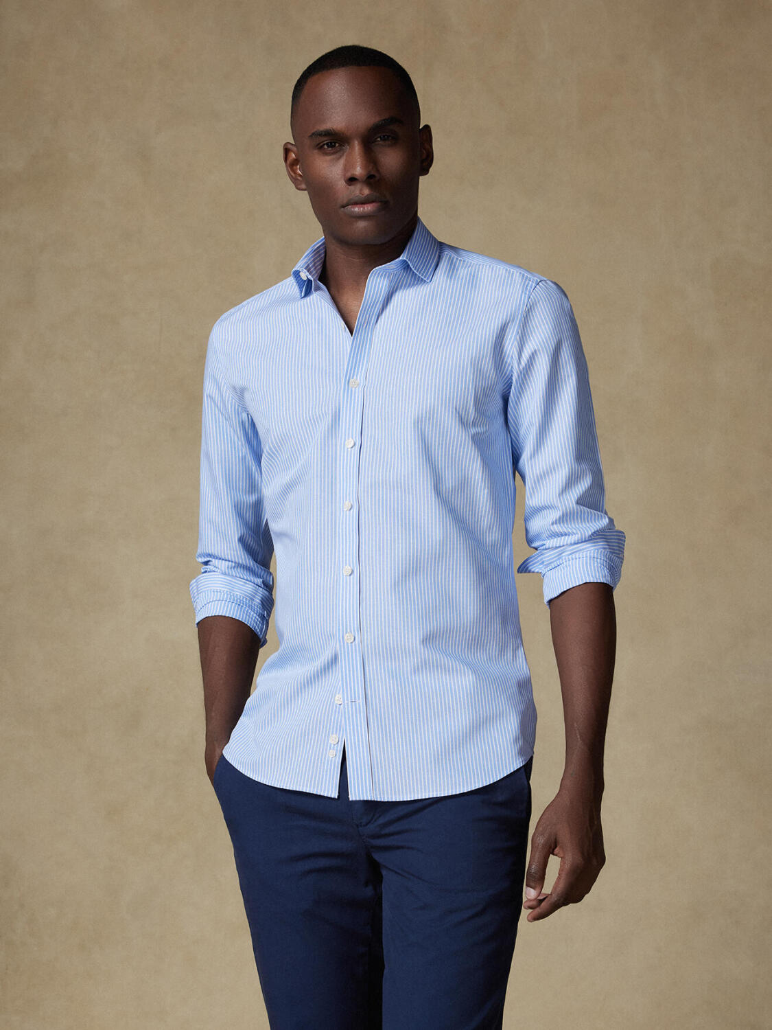 Chemise Andrea à rayures ciel