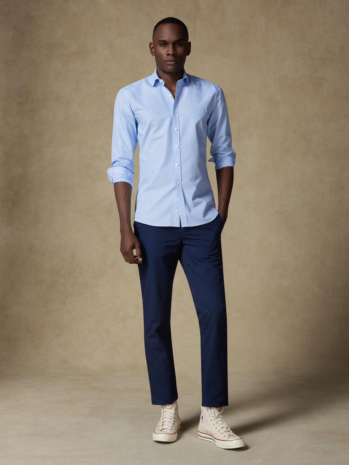 Chemise Andrea à rayures ciel