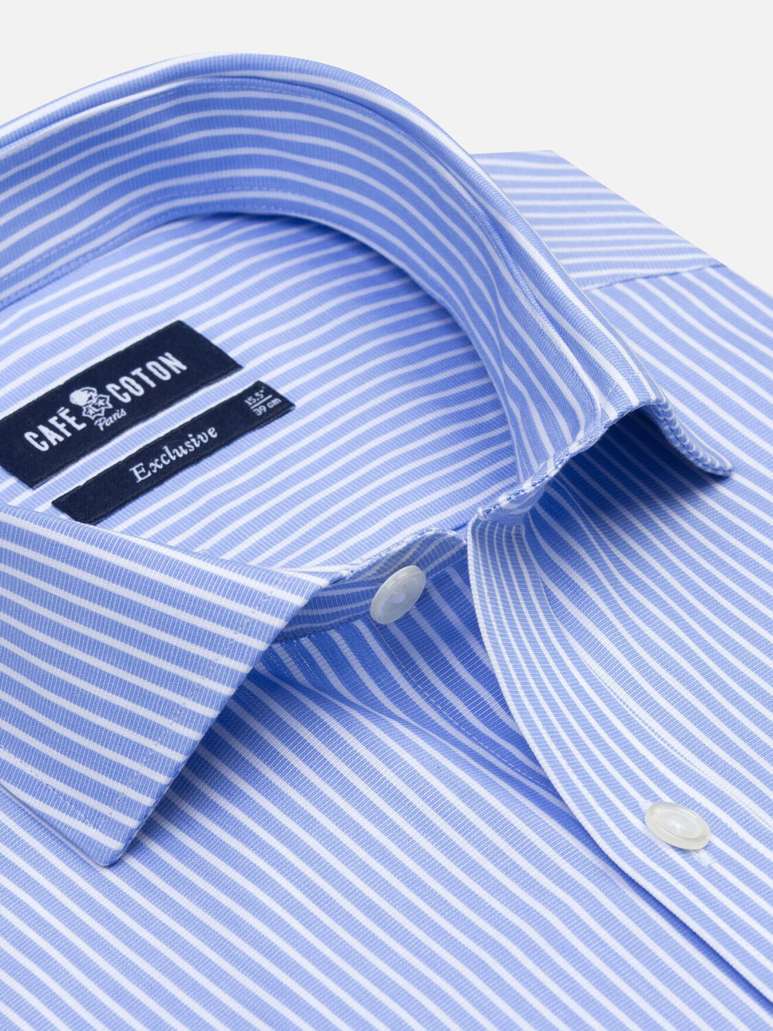 Chemise Andrea à rayures ciel