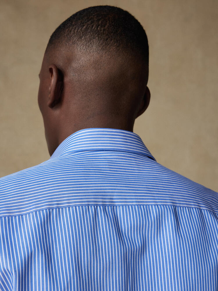 Andrea shirt with blue stripes