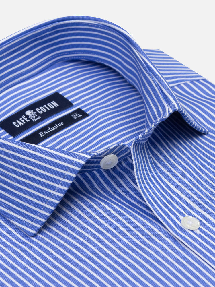Andrea shirt with blue stripes