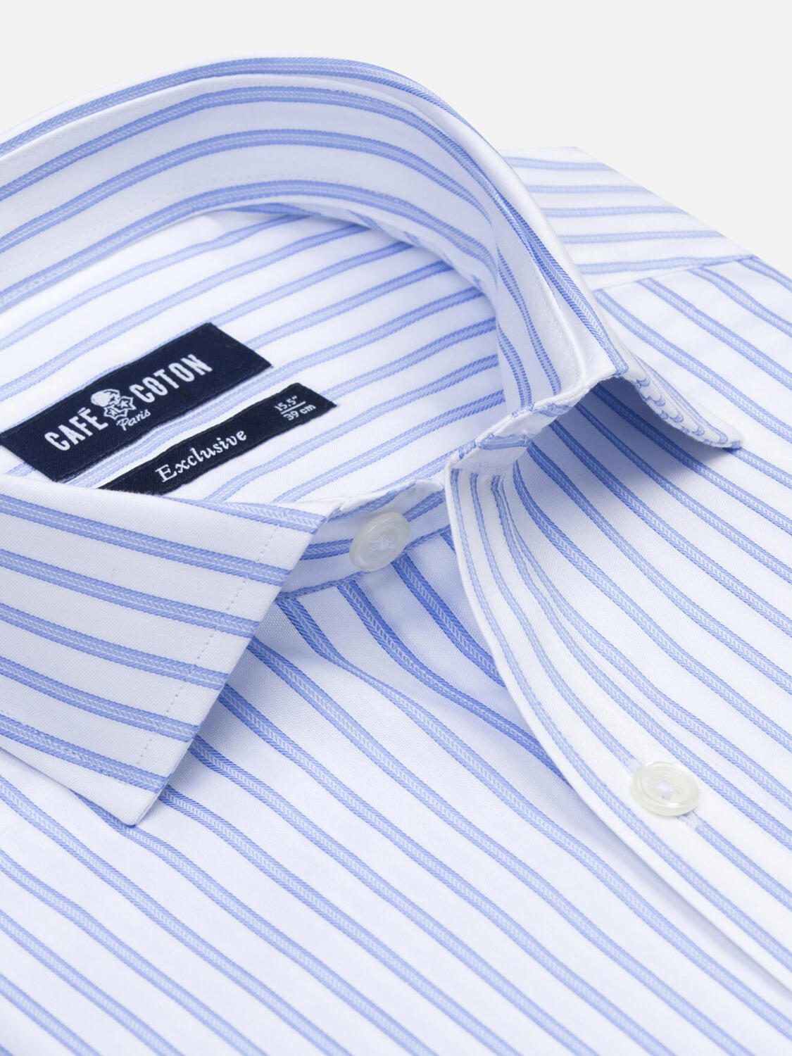 Chemise Andrick à rayures ciel