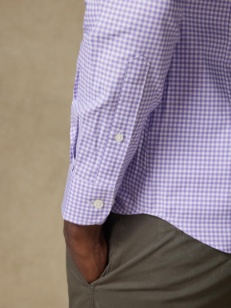 Anthony shirt in lilac gingham