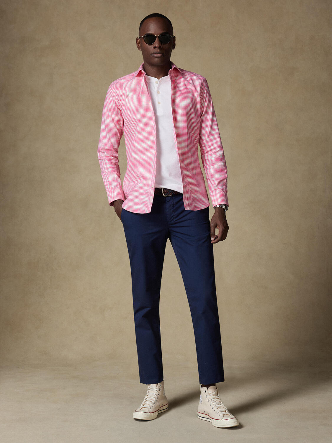 Anthony shirt in fuchsia gingham