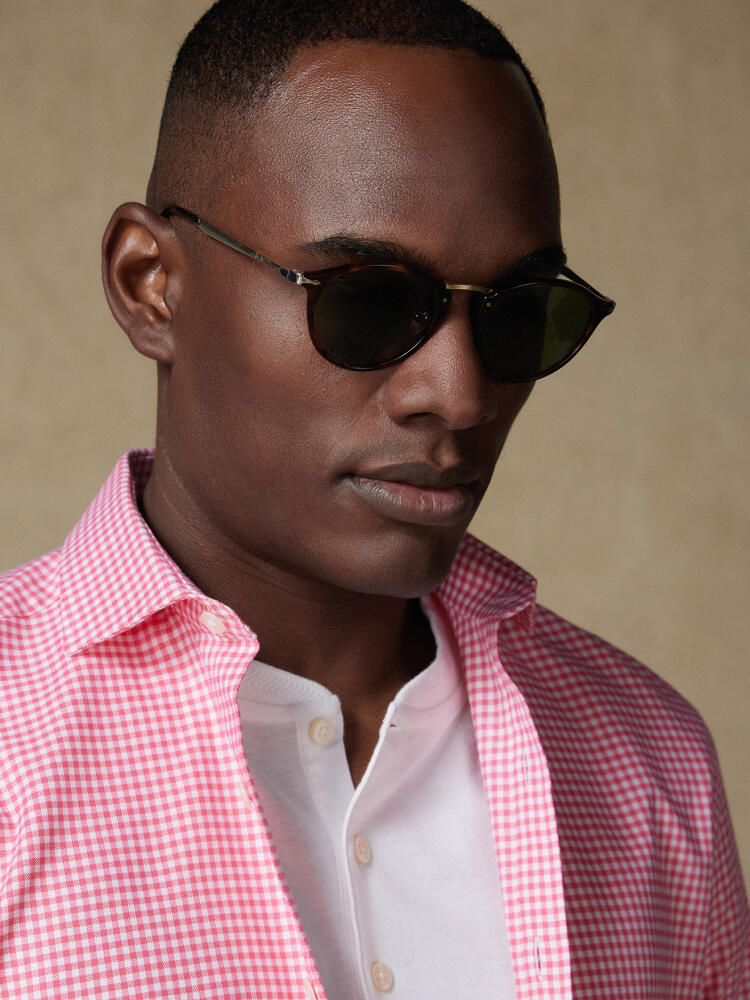 Anthony Hemd in fuchsia Vichy