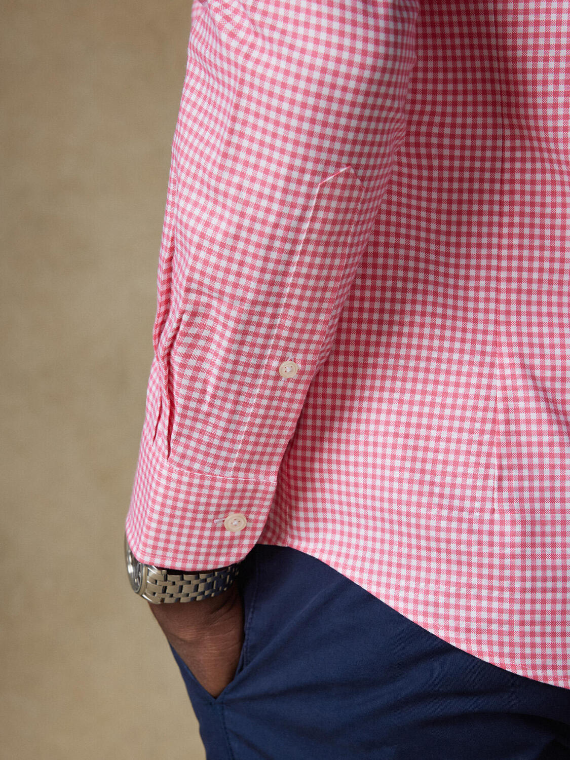 Anthony shirt in fuchsia gingham