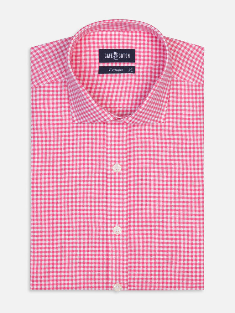 Anthony Hemd in fuchsia Vichy