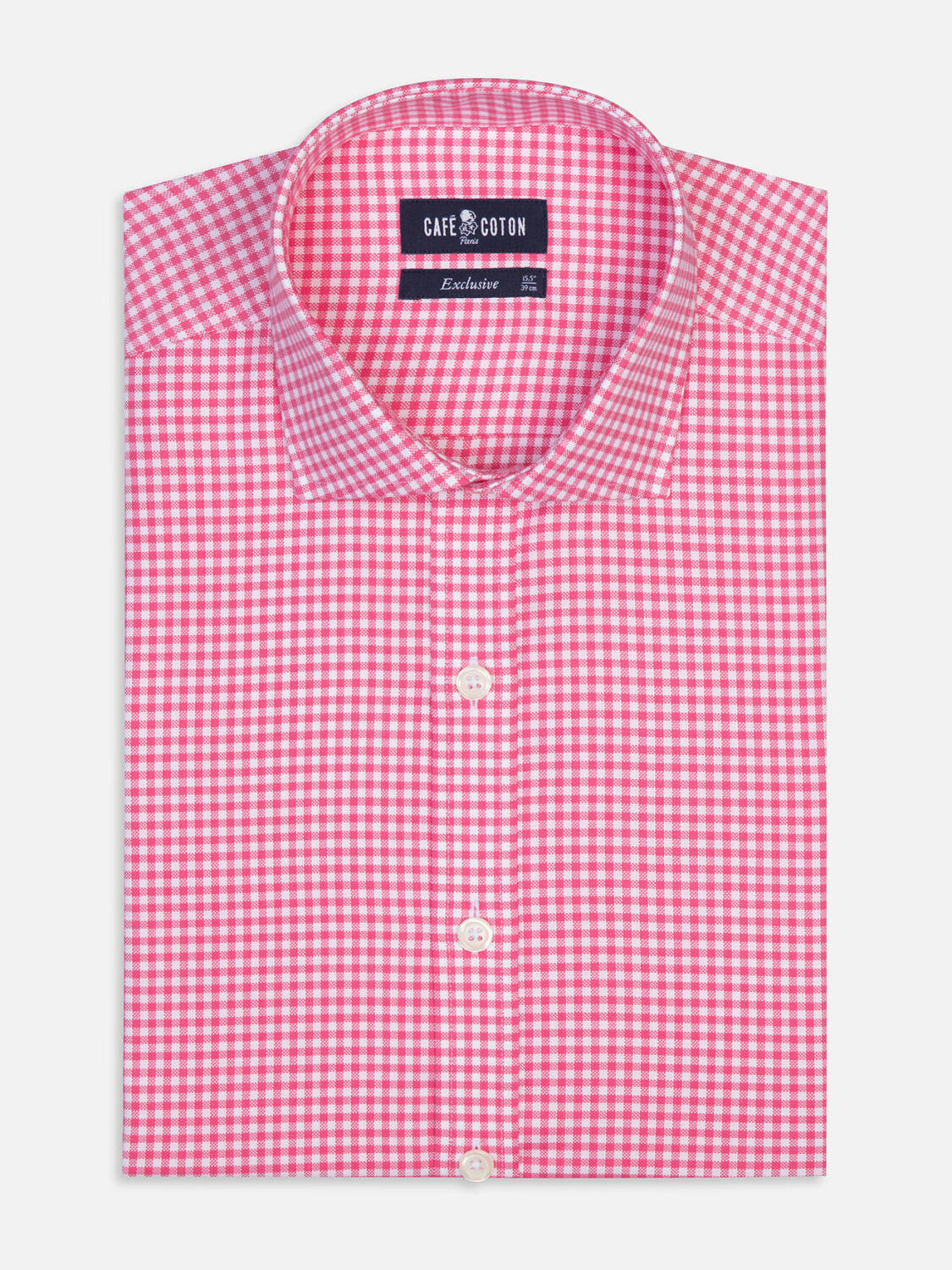 Anthony shirt in fuchsia gingham