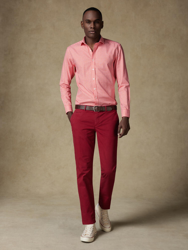 Camicia Anthony percalle arancio