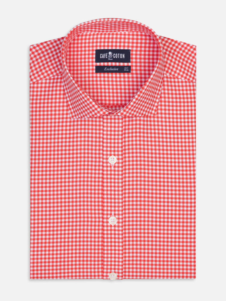 Camicia Anthony percalle arancio