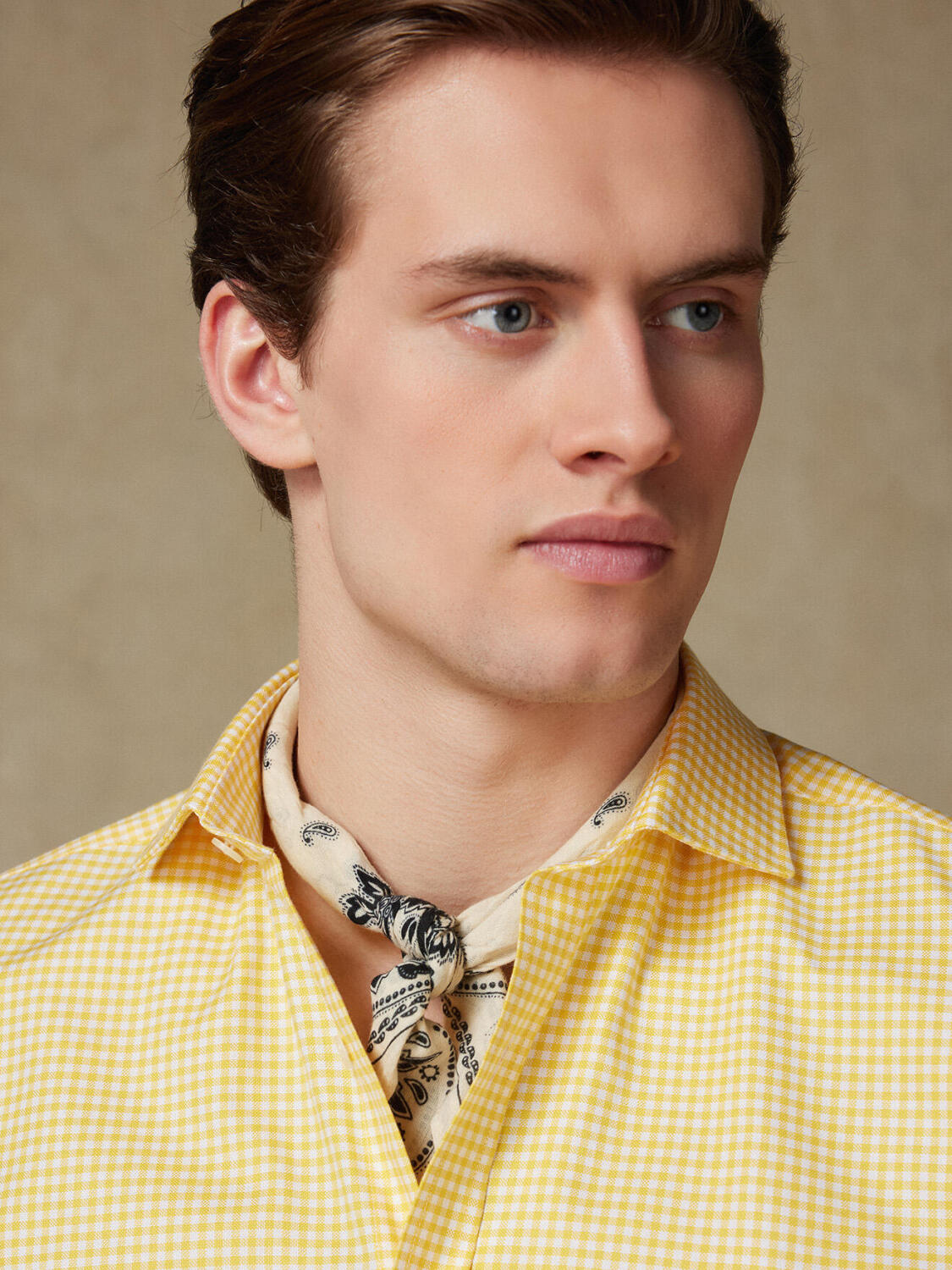 Anthony Hemd in gelb Vichy