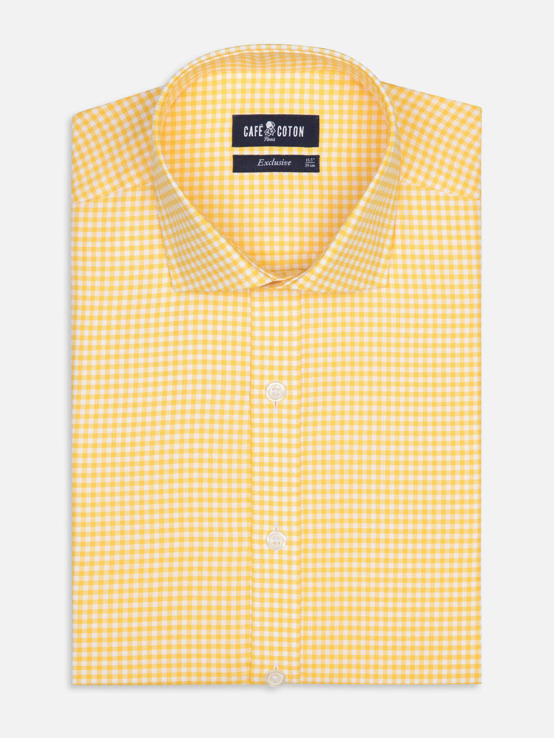 Anthony Hemd in gelb Vichy