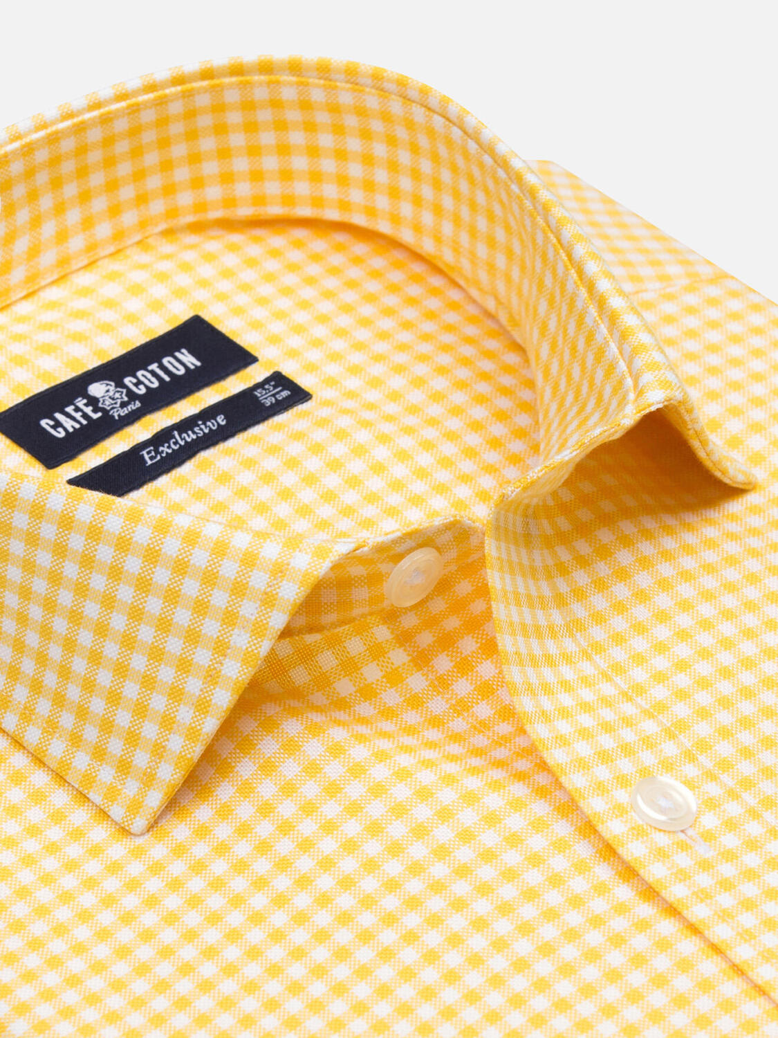 Anthony Hemd in gelb Vichy