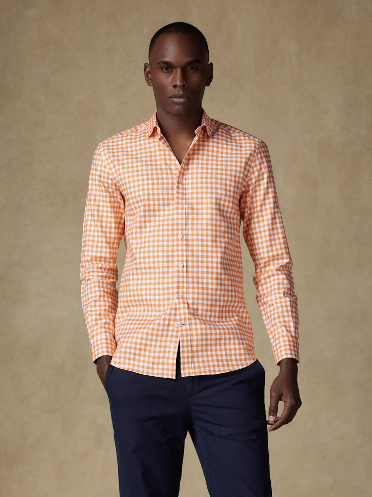 Camisa Ash de cuadros naranja