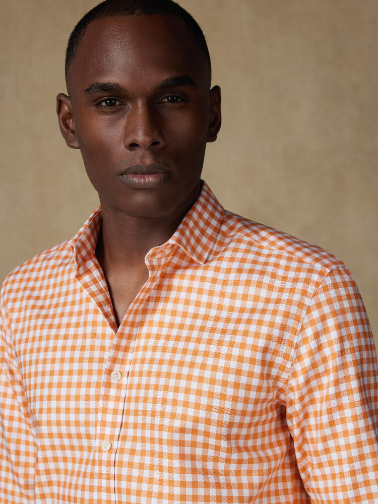 Camisa Ash de cuadros naranja