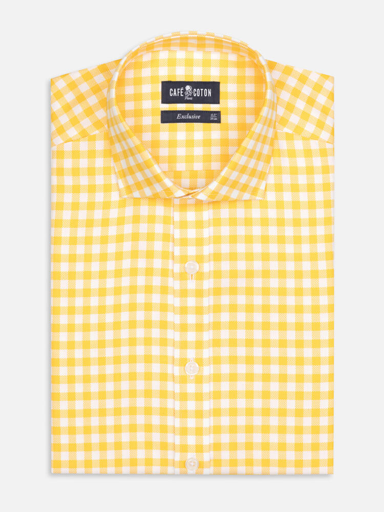 Camisa Ash de cuadros amarillo