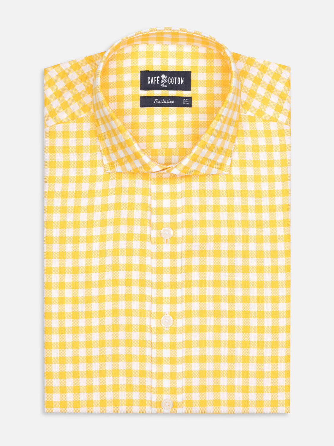 Chemise Ash à carreaux jaune
