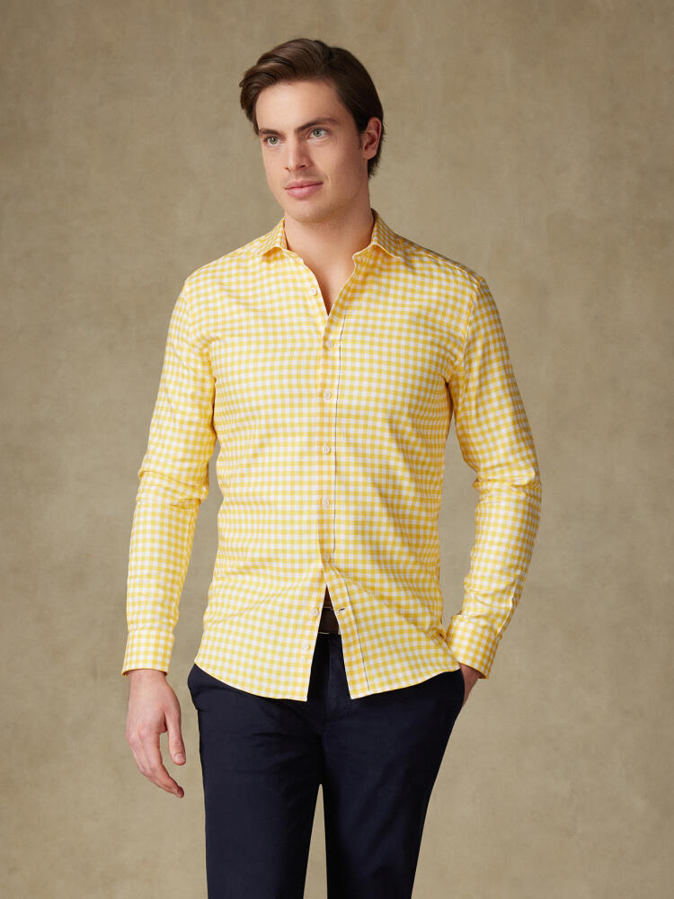 Camisa Ash de cuadros amarillo