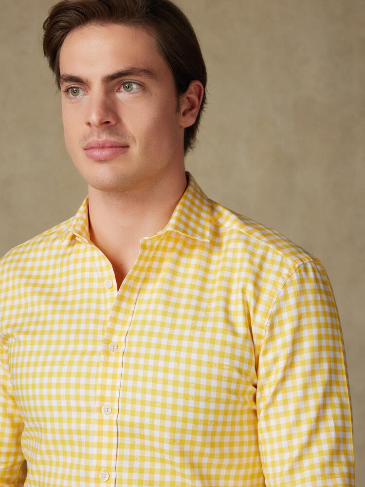 Camisa Ash de cuadros amarillo