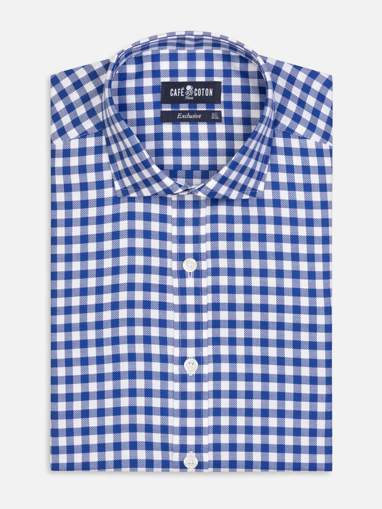 Ash check shirt - Navy