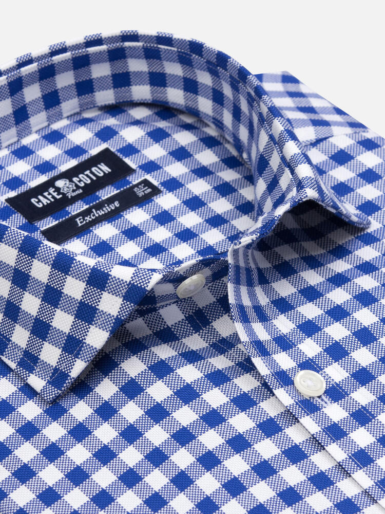 Camisa Ash de cuadros marinos