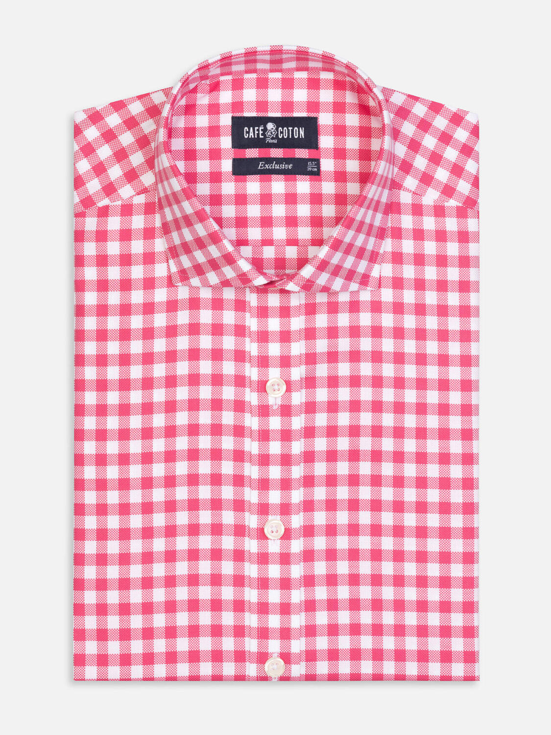 Camicia Ash a quadri rosa fucsia