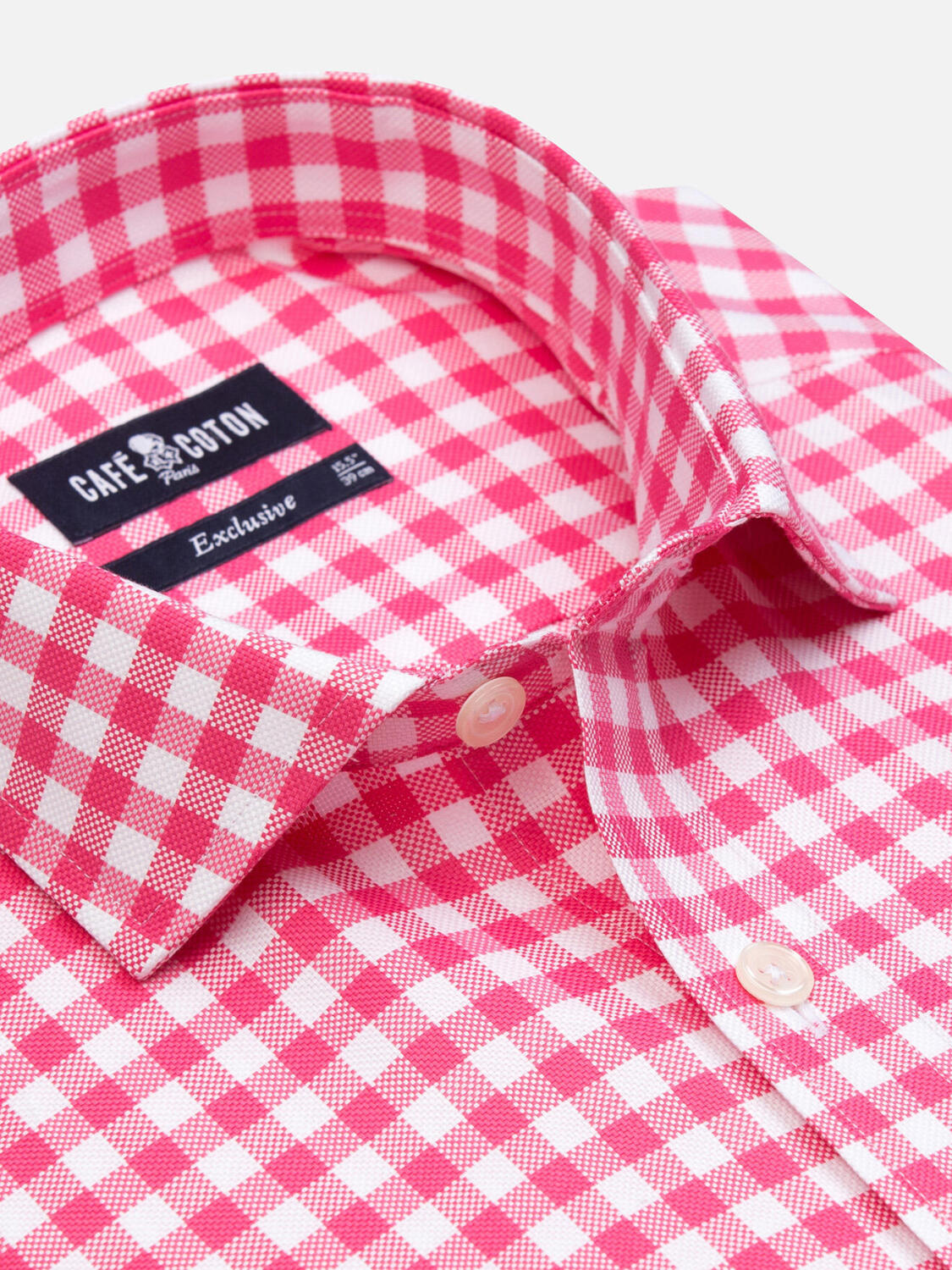 Camicia Ash a quadri rosa fucsia