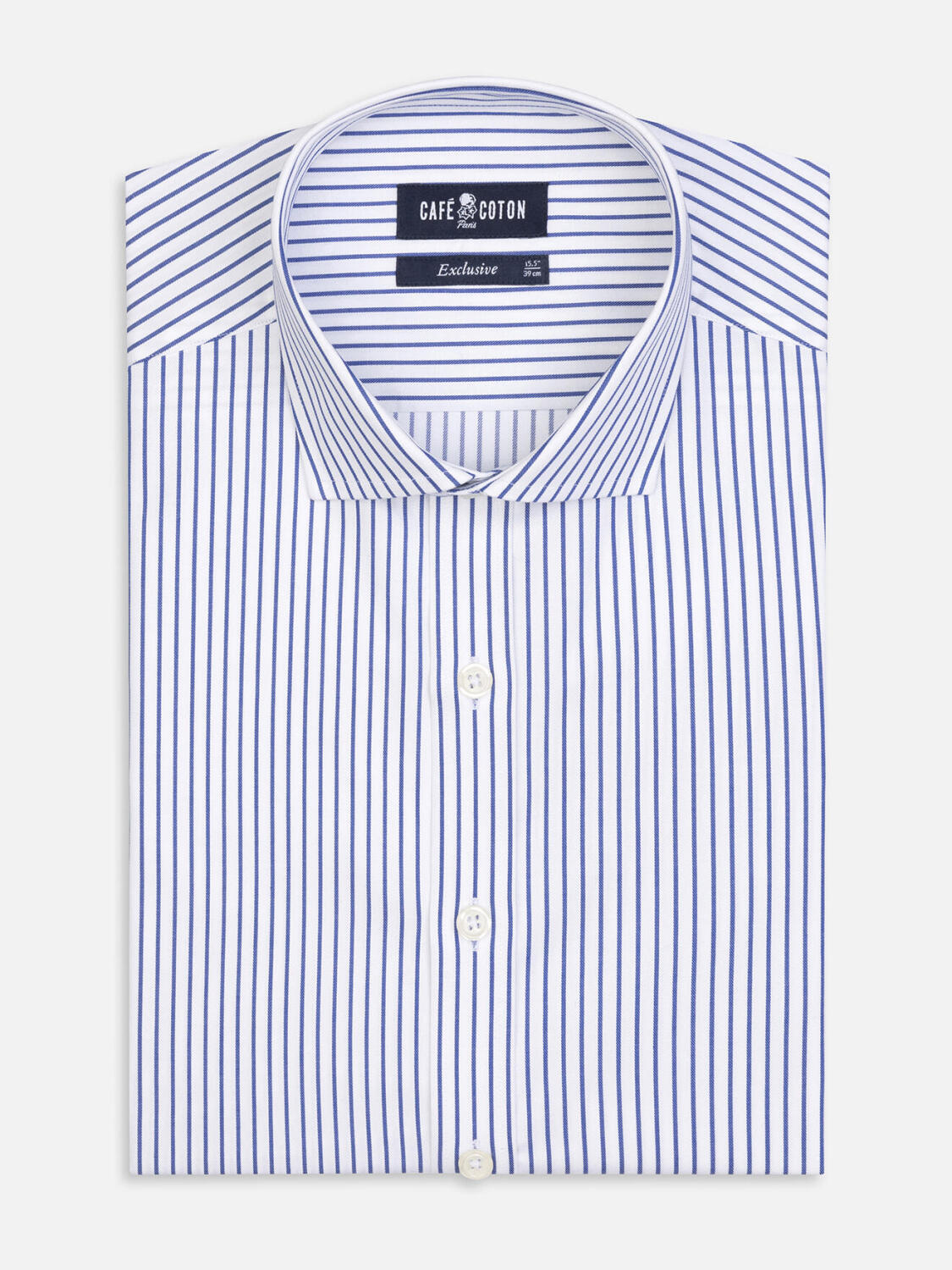 Camicia Ayden a righe color blu scuro