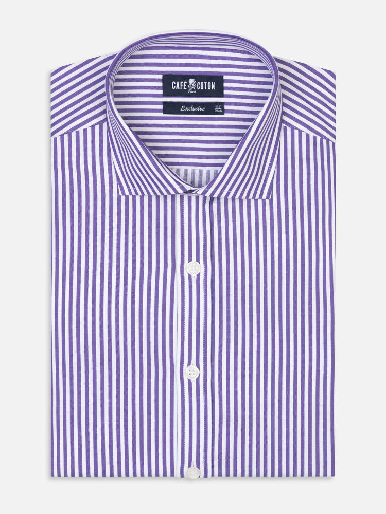 Baillee purple stripes shirt